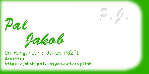 pal jakob business card